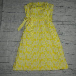 Lilly Pulitzer Sienna Phipps Kentucky Eyelet Strapless Dress Size 4